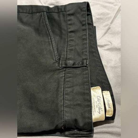 Old Navy Size 14 Stretch Just Below Waist Black Straight Leg Pants - Picture 5 of 6